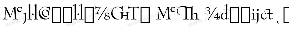 BernhardMod BT Italic字体转换